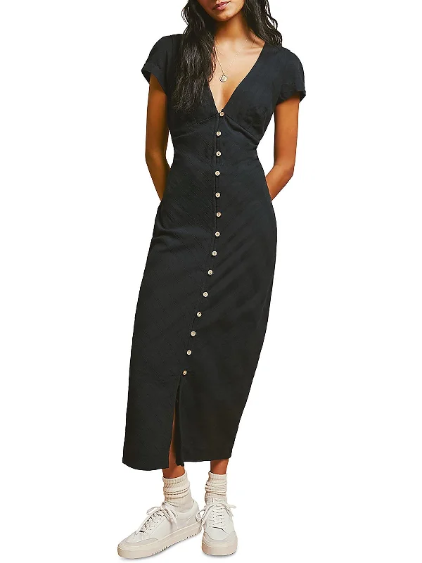 Refined Fashion Sale Save On Classic Elegant Styles Womens Solid Cotton Midi Dress