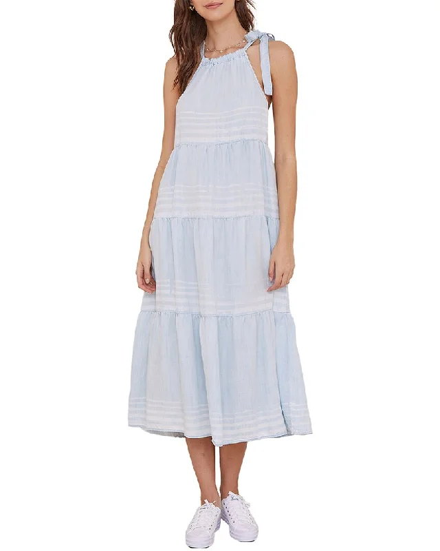 Mega Sales Feminine Grace Bella Dahl Tiered Halter Midi Dress