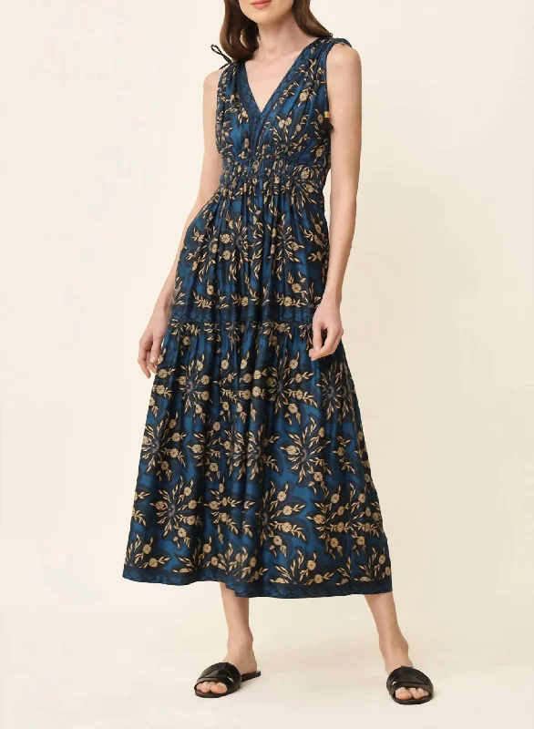 Best-Sellers Modern Romance Rosalita Midi Dress In Marli Sapphire