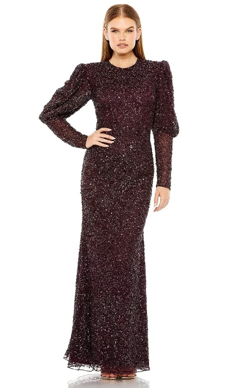 Day-To-Night Styles Elegant Ensemble Mac Duggal 24000 - Long Sleeve Sequin Evening Dress