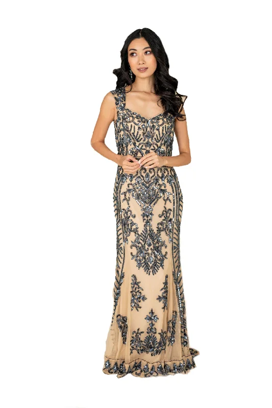 Trendy Street Style Great Deals On Ethnic Cultural Wear Women Sequined Sweep Gown