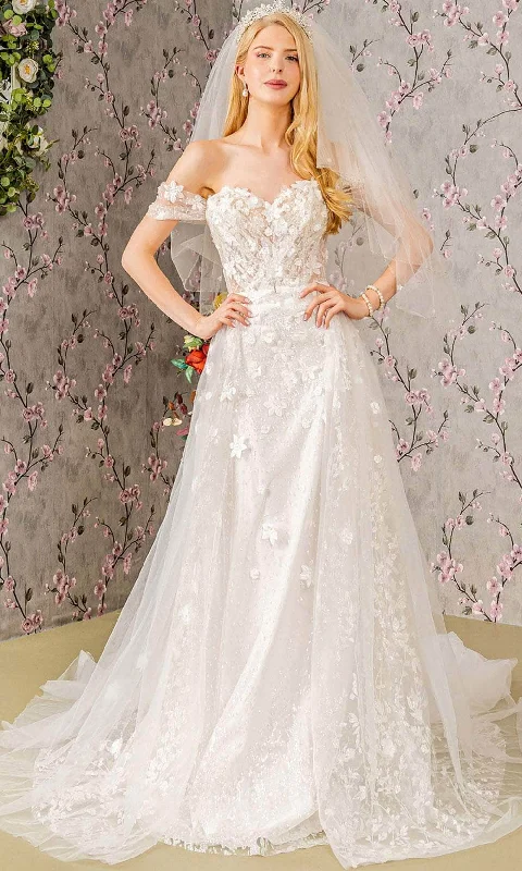 Massive Selection Sale Vintage Charm GLS by Gloria Bridal GL3423 - Cathedral Illusion Wedding Gown