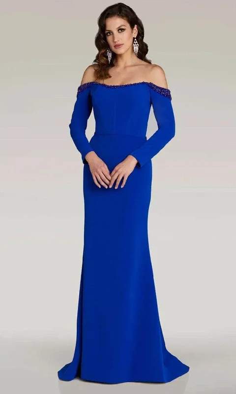 Stylish Deals Seasonal Trend Gia Franco 12311 - Long Sleeve Sheath Evening Dress