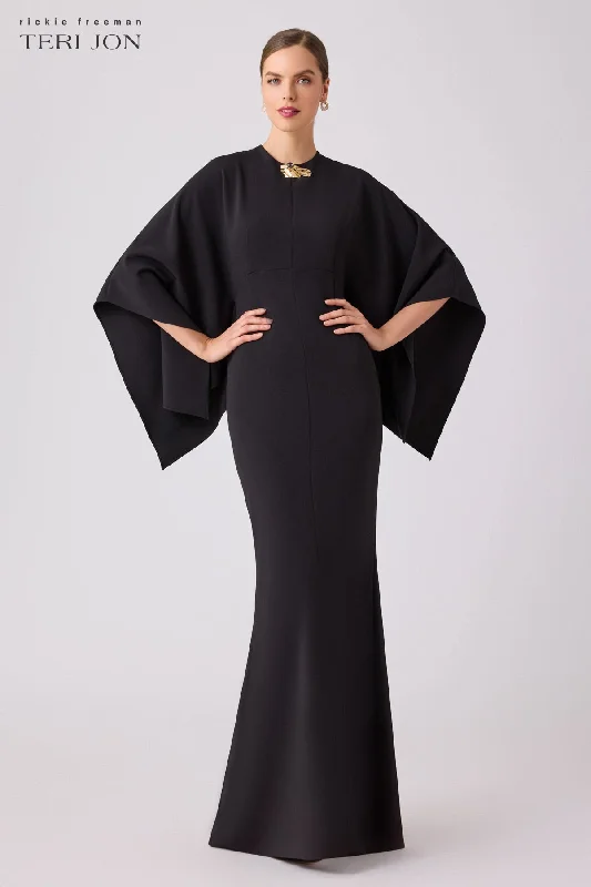 Statement Fashion Offers Vibrant Prints Stretch Crepe Kimono Day To Evening Gown