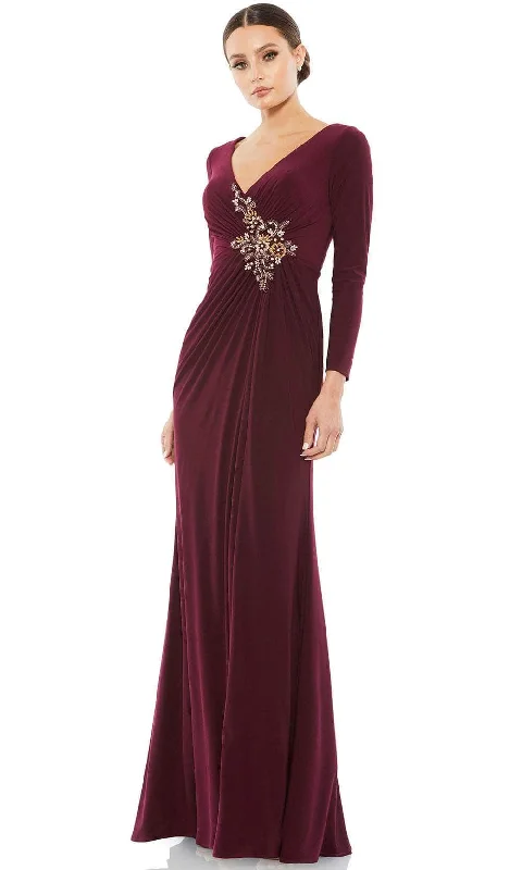 Chic & Modern Sales Now On Sale For Chic Urban Styles Mac Duggal 68736 - Long Sleeve Ruched Detailed Evening Dress