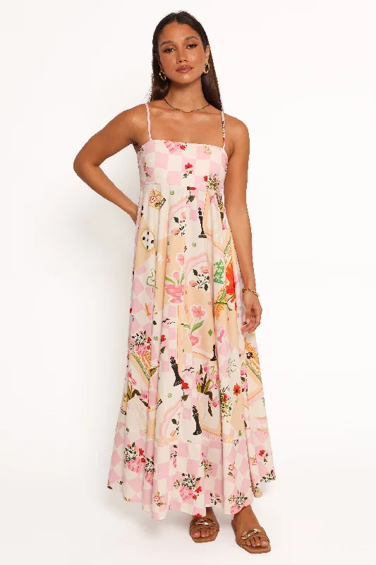 Vintage-Modern Style Offers Elevated Style Jaymes Maxi Dress - Floral