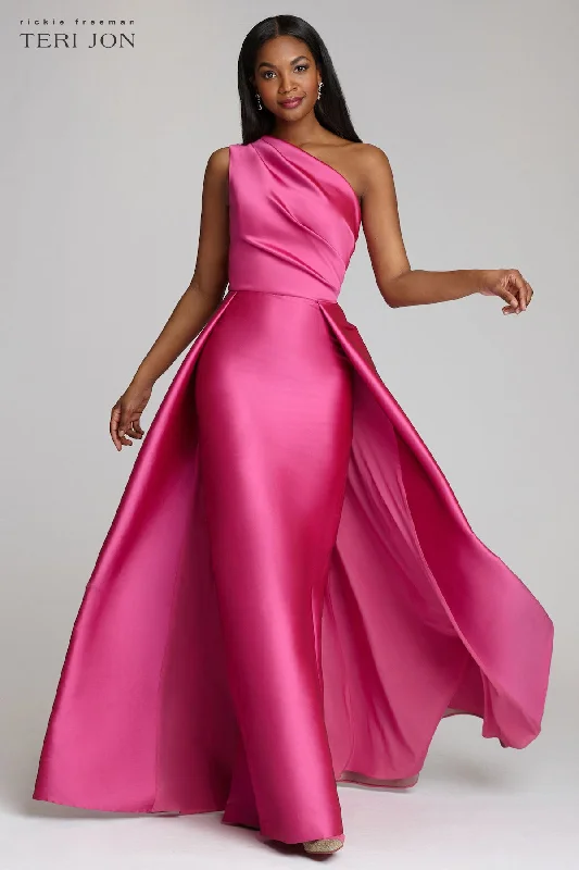 Retro Style Promotions Exquisite Craftsmanship One Shoulder Stretch Gazar Gown