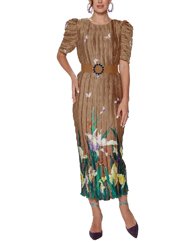 Special Offers Floral Style Love The Queen Midi Dress