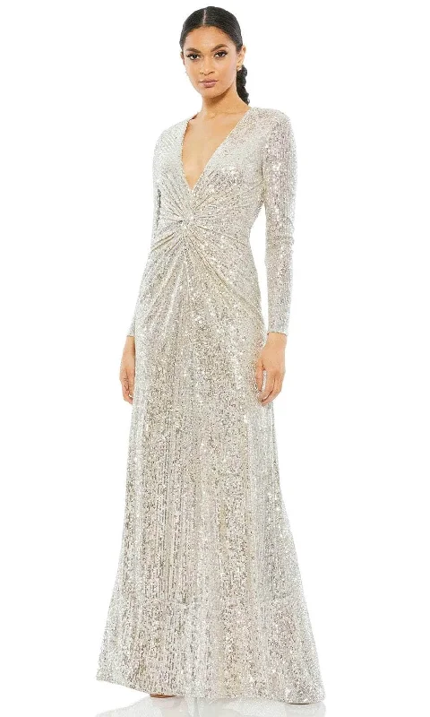 Fashionista Favorites Romantic Flair Mac Duggal 26552 - Long Sleeve Fully Sequin Evening Dress