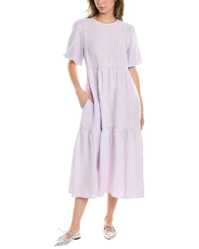 Hot Picks Sophisticated Cut Peserico Linen Midi Dress