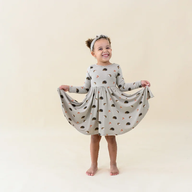 Browse Our Top Products Effortless Style Long Sleeve Twirl Dress in Prickle