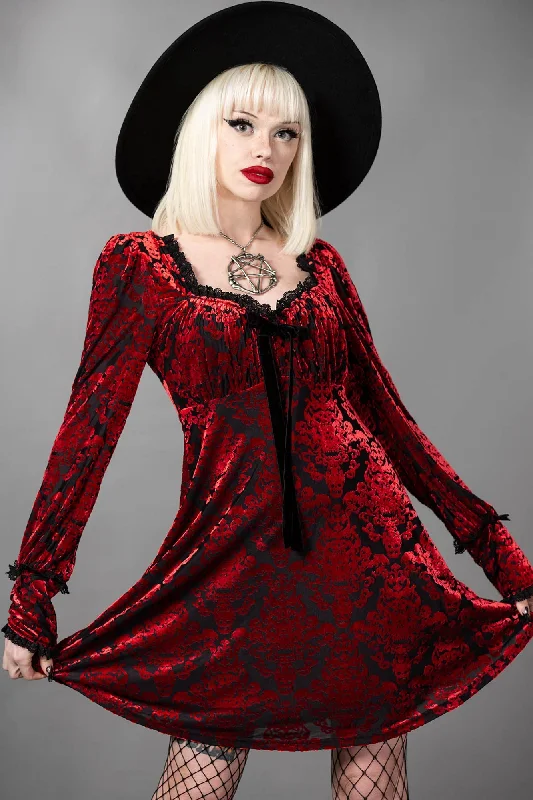 Hot Picks Vintage Look Sitri Long Sleeve Dress - Resurrect