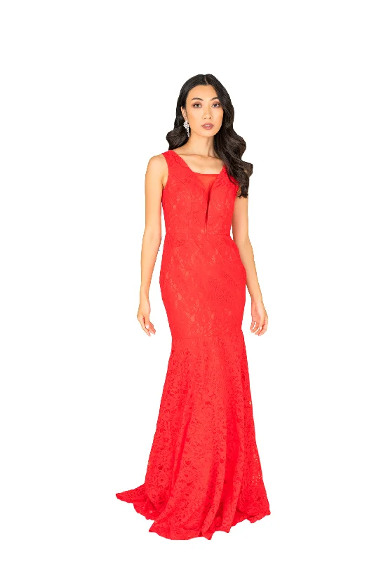 Relaxed Style Big Savings On Minimalist Office Styles Illusion Sweetheart Neck Lace Formal Gown