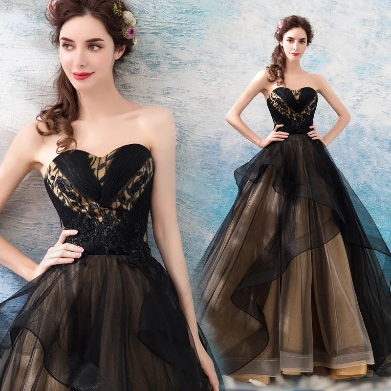 Latest Trends Chic Sophistication Elegant Black Evening Dress 2025 New Arrival for Year-End Party Stage Performance