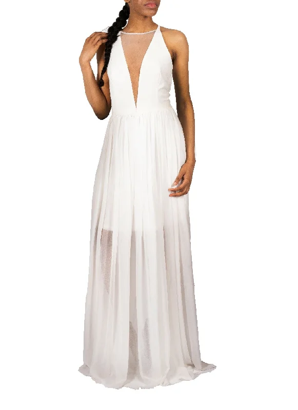 Shop Sale Items Effortless Style DRESS THE POPULATION-PATRICIA WHITE GOWN