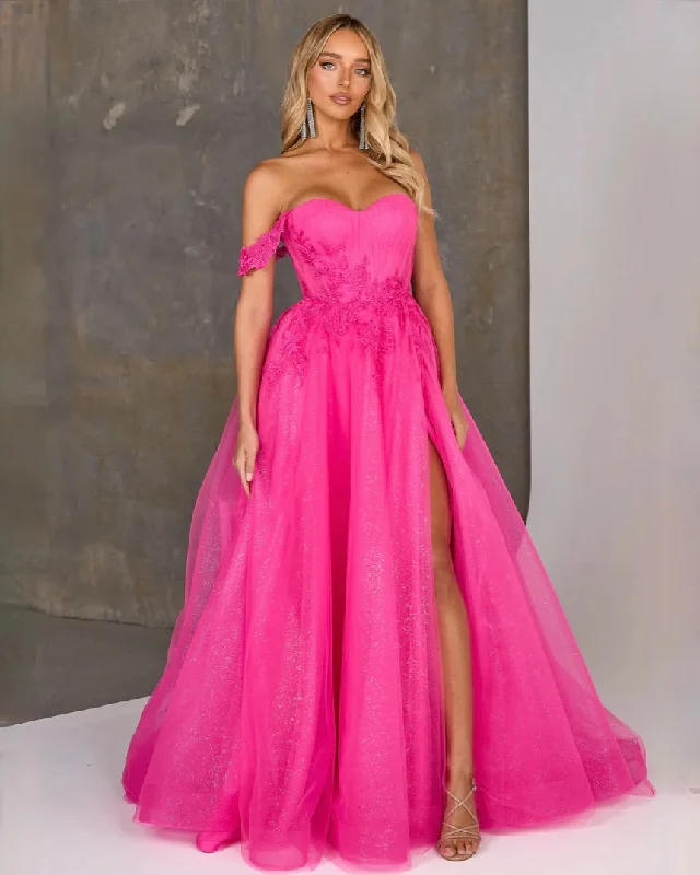 On-Trend Fashion Offers Dreamy Aesthetic Eden Corset Tulle Gown - Pink Candy