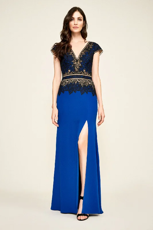 Inspired By You, Designed For You Feminine Charm TADASHI SHOJI-VIOLETTE CREPE GOWN